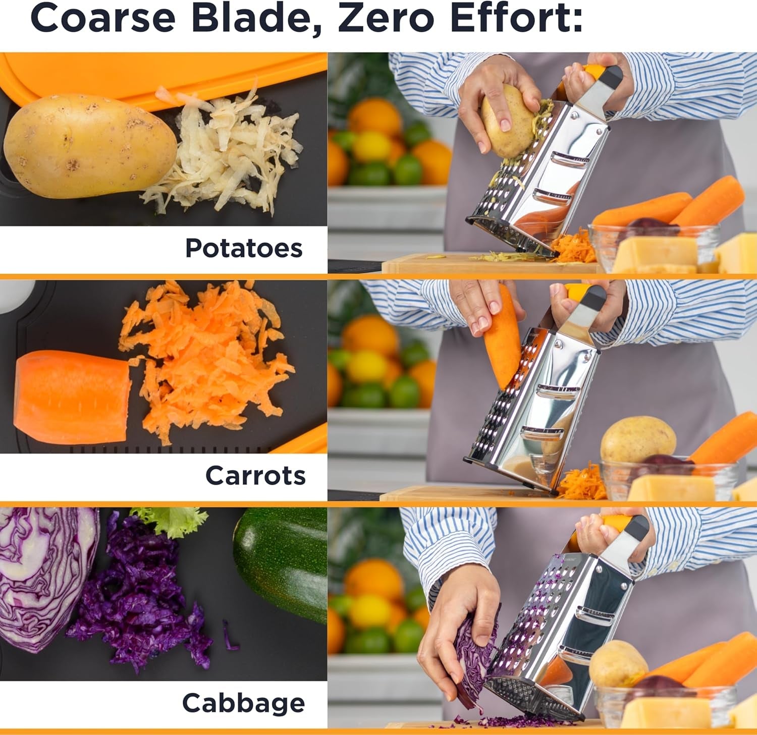 pro-box-grater-cheese-graters-for-kitchen-stainless-steel-cheese-grater-and-food-shredder-4-sided-hand-grater-for-block-cheese-vegetables-non-slip-base-dishwasher-safe