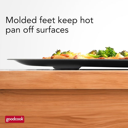 Airperfect Insulated Nonstick Carbon Steel Pizza Pan with Cutting Guides, Perforated Nonstick Pizza Pan, 15.75-Inch, Gray8