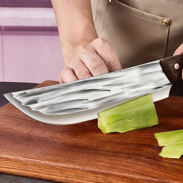 Meat Cleaver, 7.5 Inch Kitchen Meat Cleaver Forged Chef Knife Sharp Butcher Knife Slicing Boning Cooking Knife Vegetable Cutting Fruit Paring Tools7