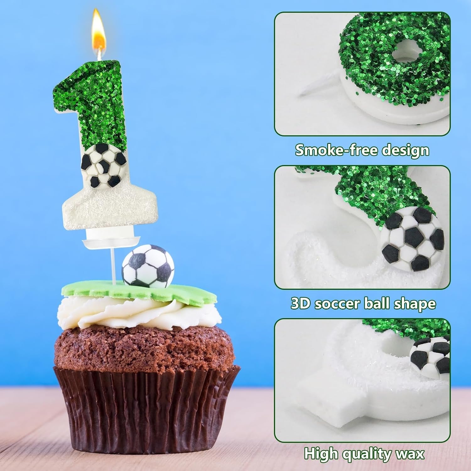 birthday-candles-soccer-birthday-decorations-soccer-cake-topper-for-girl-and-boy-cake-toppers-wedding-cakes-anniversaries-party-celebrations-birthday-decorations-green-white-number-10