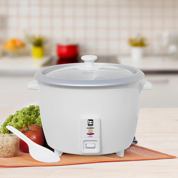 Rice Cooker with Glass Lid,10-Cup Dishwasher Safe Rice Cooker with Auto Cut Off, Steamer Rice Maker with Keep Warm Facility.4