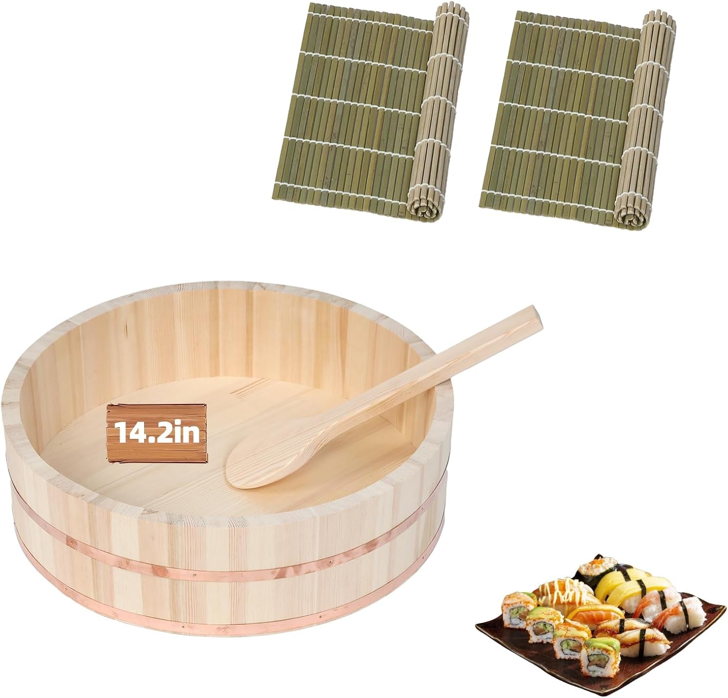 professional-japanese-hangiri-sushi-rice-mixing-tub-set-wooden-oke-bowl-with-paddle-makisu-authentic-sushi-making-kit-for-home-restaurant-4-sizes-14-2-inch