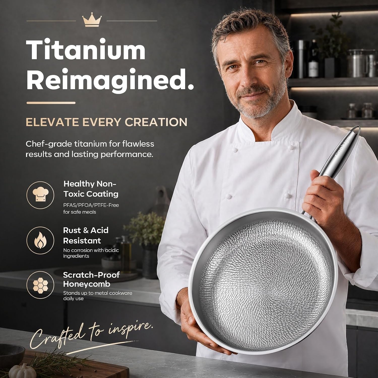 12-titanium-pans-for-cooking-with-lid-hammered-chef-grade-skillet-pfoa-free-non-stick-chef-grade-tri-ply-multi-clad-skillet-scratch-resistant-dishwasher-oven-induction-safe