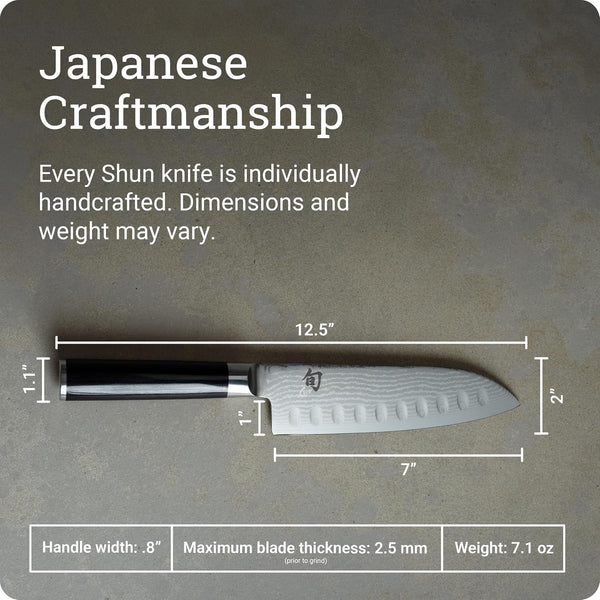 Shun Classic 7" Hollow Ground Santoku Knife3