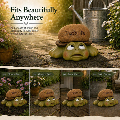 Solar Turtle Garden Statue Light, Outdoor Decor (Turtle)5