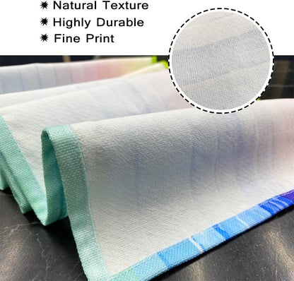 Table Runner Water Themed Greek Key Pattern,Cotton Linen Table Runner Decoration for Kitchen Family Dinner Table Holiday Party Farmhouse Style 13 X 72 Inch7