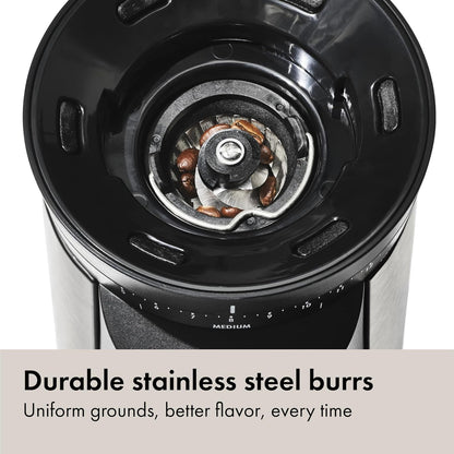 OXO Brew Conical Burr Electric Coffee Bean Grinder - 12 Oz, Silver | Stainless Steel Burrs, One-Touch Automatic, 43 Grind Settings for Drip Coffee, French Press, Cold Brew3