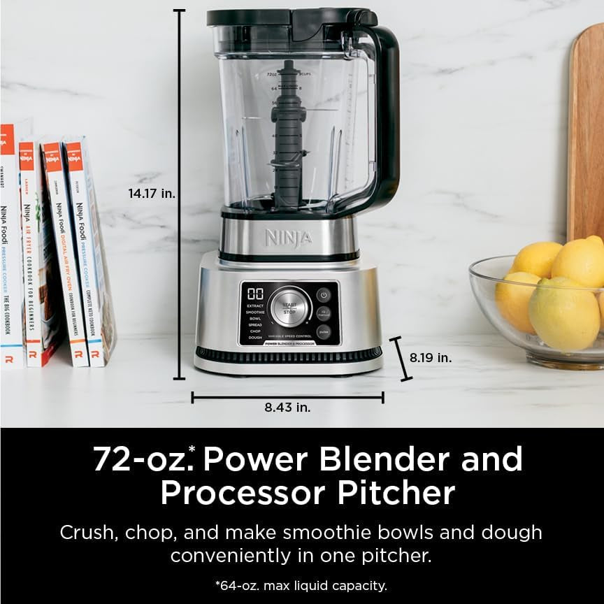 ninja-foodi-power-blender-food-processor-6-functions-silver-ss351-smarttorque-motor-never-stalls-6-functions-for-smoothies-bowls-dough-72-oz-pitcher-processor-bowl-cups