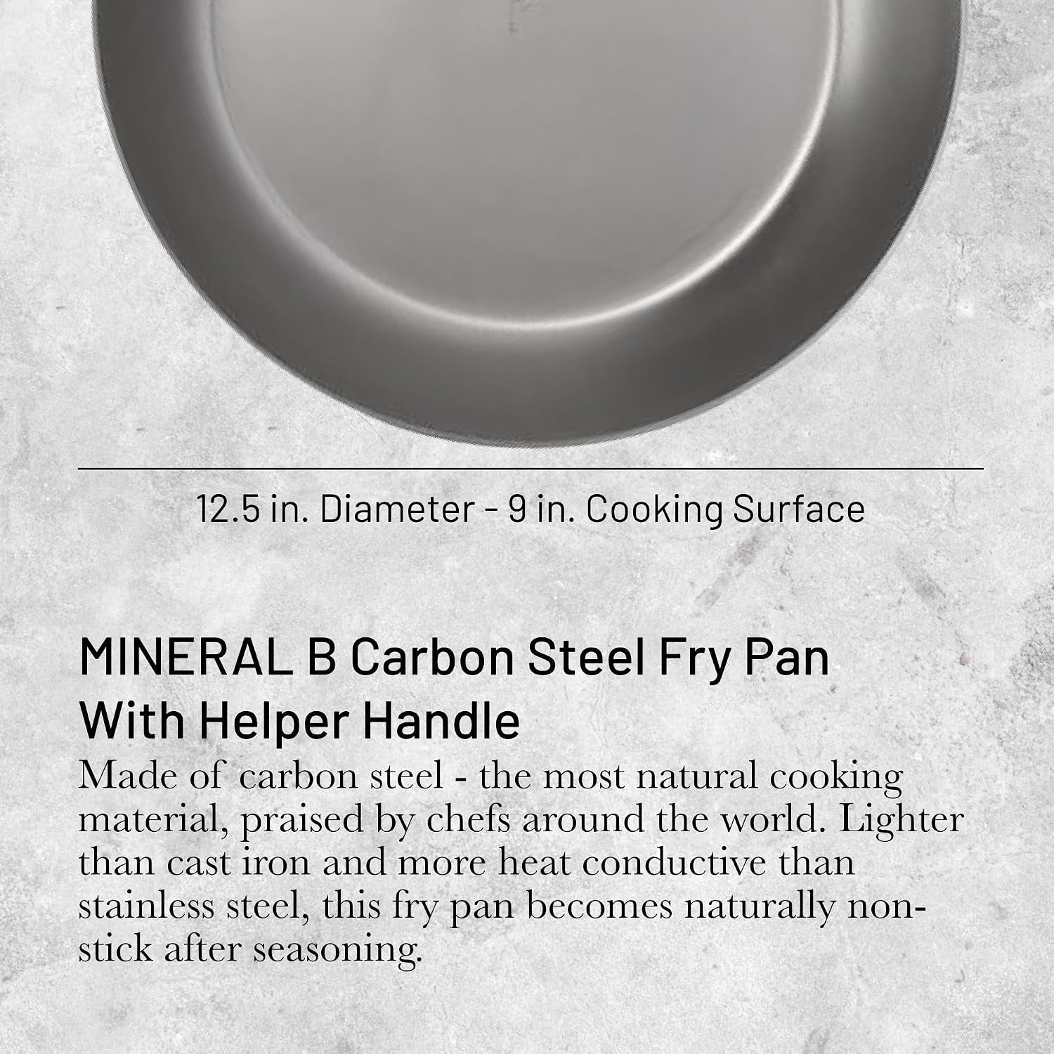 mineral-b-pro-carbon-steel-country-fry-pan-with-helper-handle-12-5-diameter-9-cooking-surface-ideal-for-sauteing-simmering-frying-naturally-non-stick-finish-made-in-france