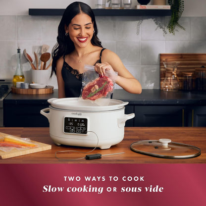 Crock-Pot Programmable 6-Quart Slow Cooker with Sous Vide, Oat Milk2