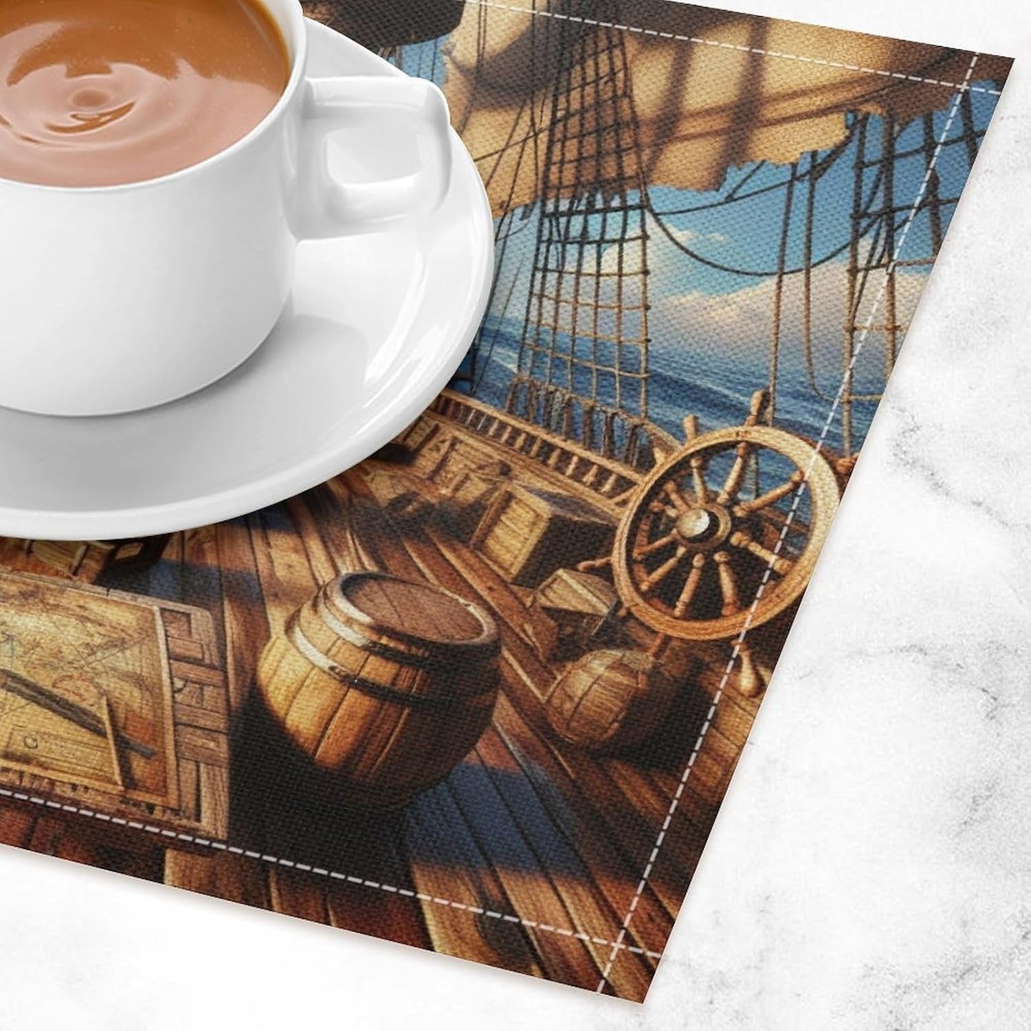 pirate-ship-placemat-set-ocean-sailing-adventure-nautical-pattern-decor-linen-table-mats-for-dining-room-kitchen-party-cafe-banquet-wedding-decor-18-l-x-12-w-2-pcs