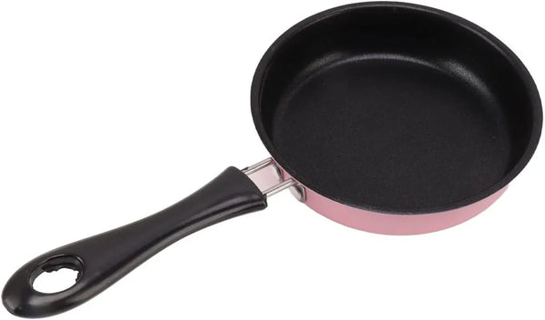 3 Inch Smamini Frying Pan Stainless Steel Nonstick Egg Pan 12Cm Induction Safe with Long Handle for Quick Breakfast Cooking (Pink)3