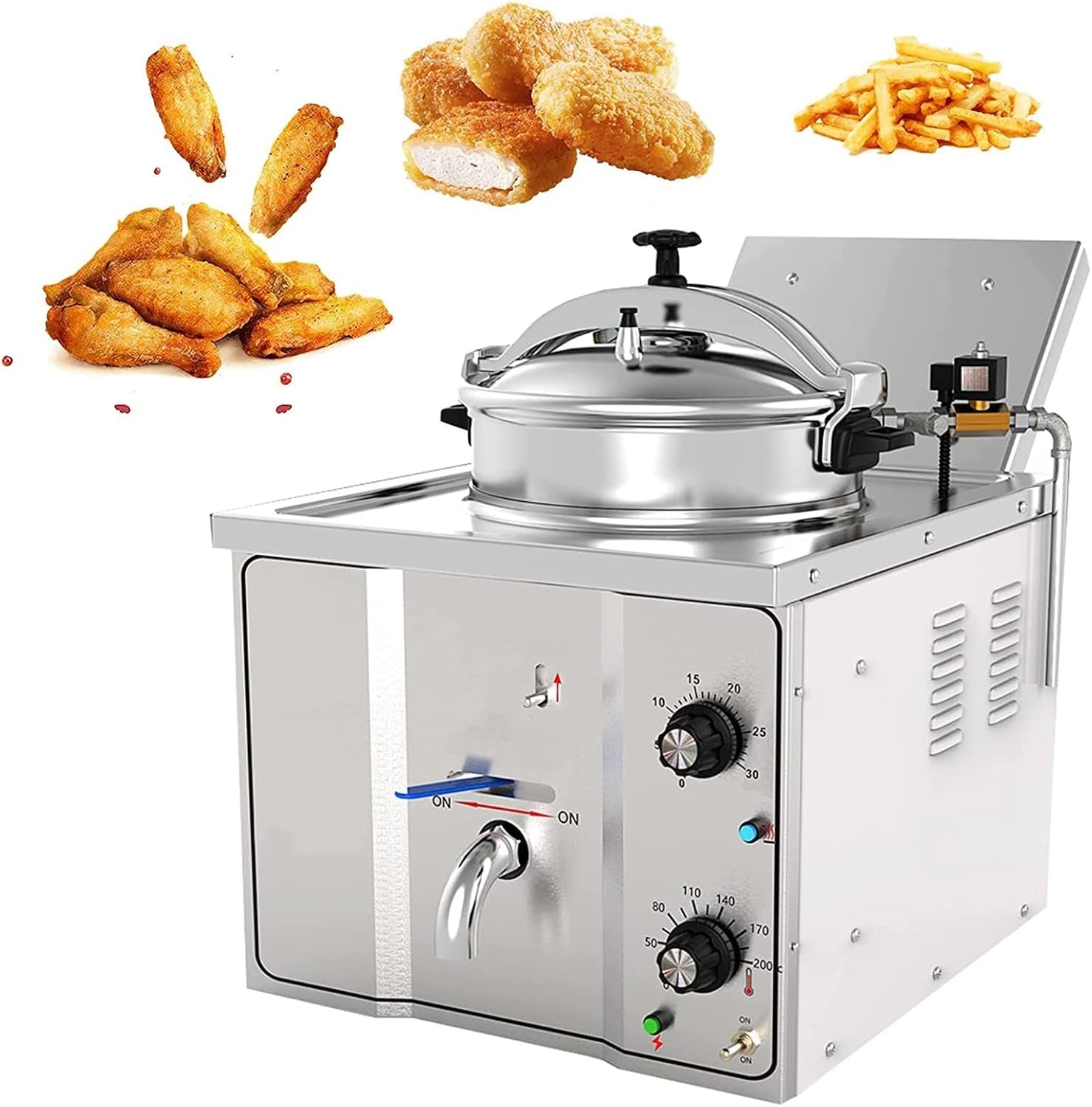 16l-electric-countertop-pressure-fryer-304-stainless-commercial-electric-countertop-pressure-fryer-chicken-fish-pressure-fryer-machine-with-large-oil-tank-for-restaurant-snack-shop