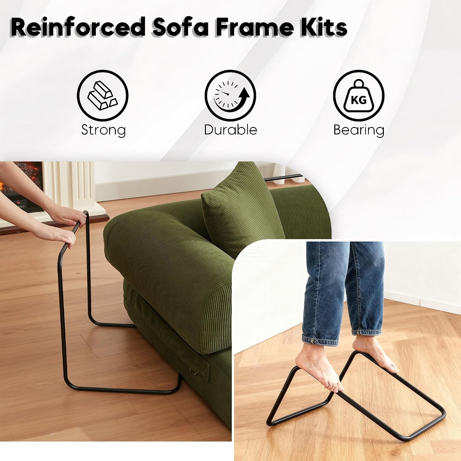 78-convertible-futon-sofa-bed-boneless-couches-for-living-room-green