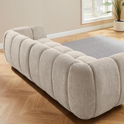 88" Oversized Boucle Sofa, Upholstered Tufted Cloud Couch, Camel7