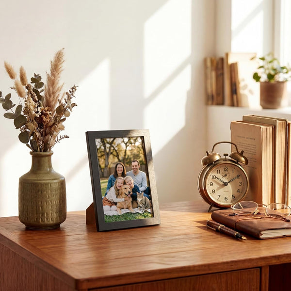 4X6 Picture Frame Set of 22 for Wall and Tabletop, Black4