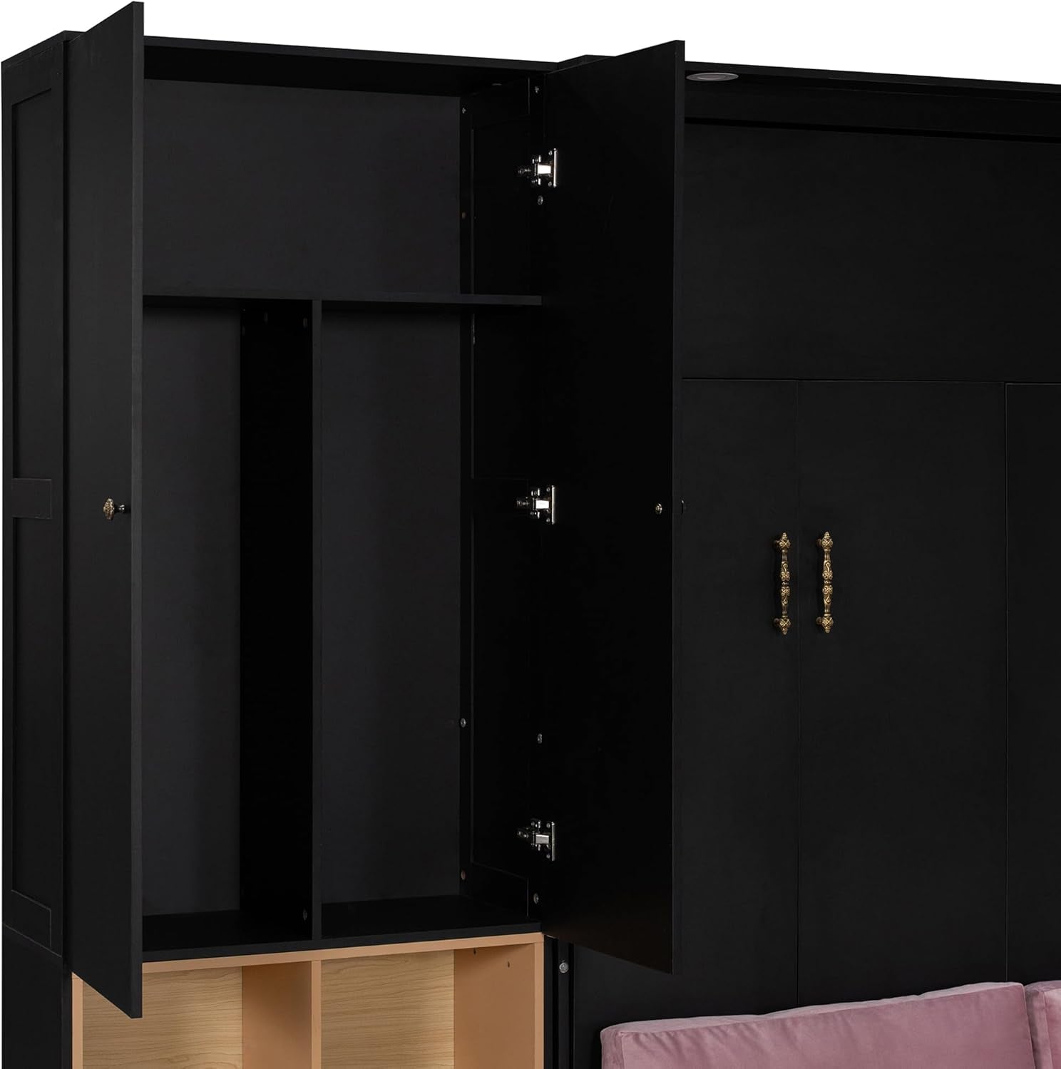 queen-murphy-bed-with-couch-and-storage-shelves-cabinets-solid-wood-folding-murphy-wall-bed-cabinet-with-sofa-for-adults-bedroom-office-space-saving-black-pink-sofa6
