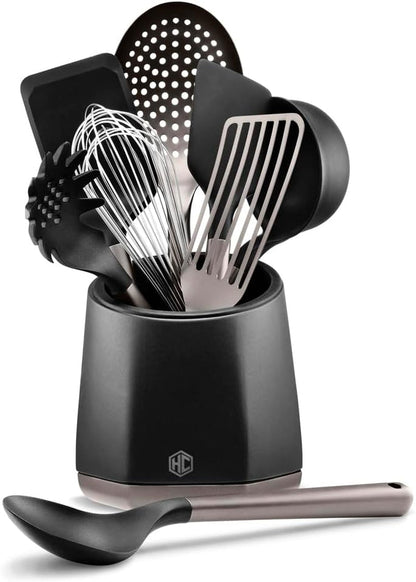 Hexclad 9-Piece Kitchen Utensil Set, Heat-Resistant to 450°F1