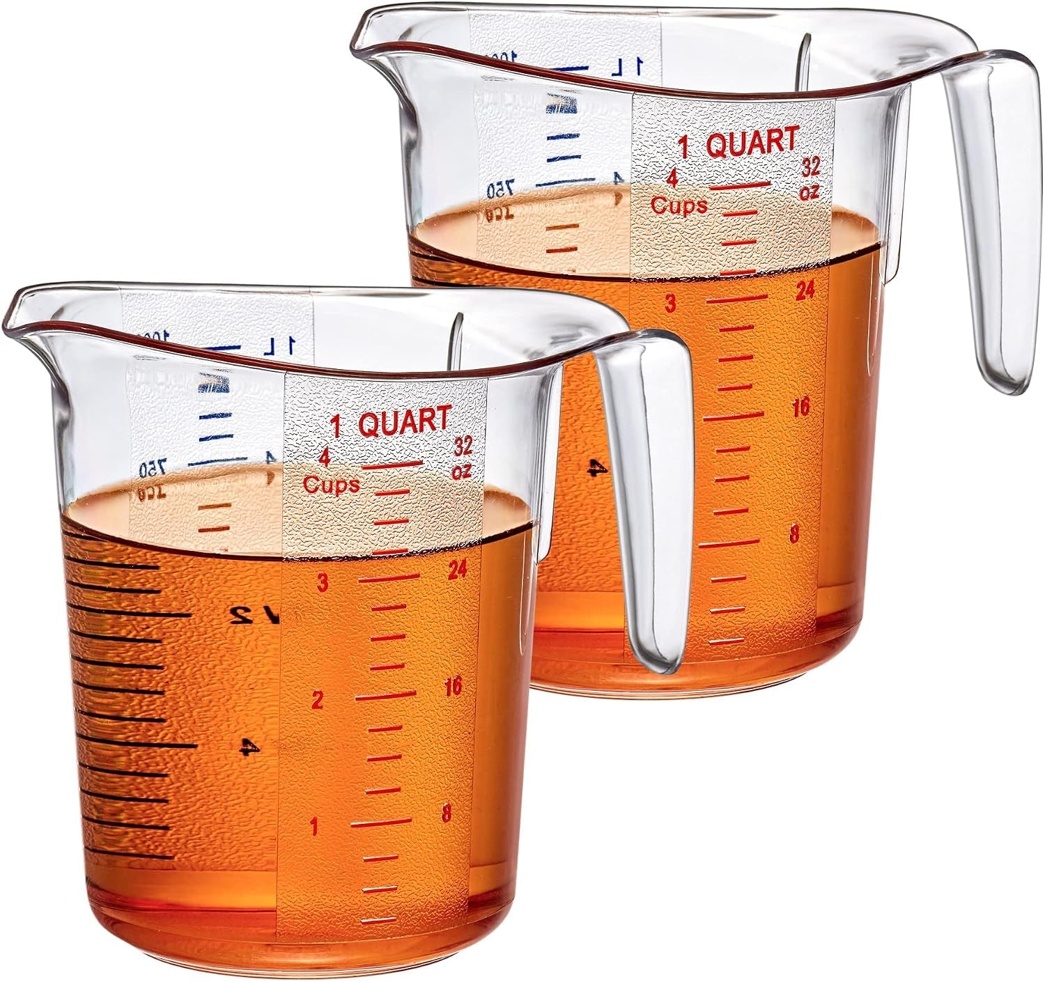 melissa-32-ounce-plastic-measuring-pitcher-2-pack-4-cup-1-quart-food-grade-measuring-jug-unbreakable-stackable-dishwasher-safe-great-for-oil-vinegar-flour-and-more
