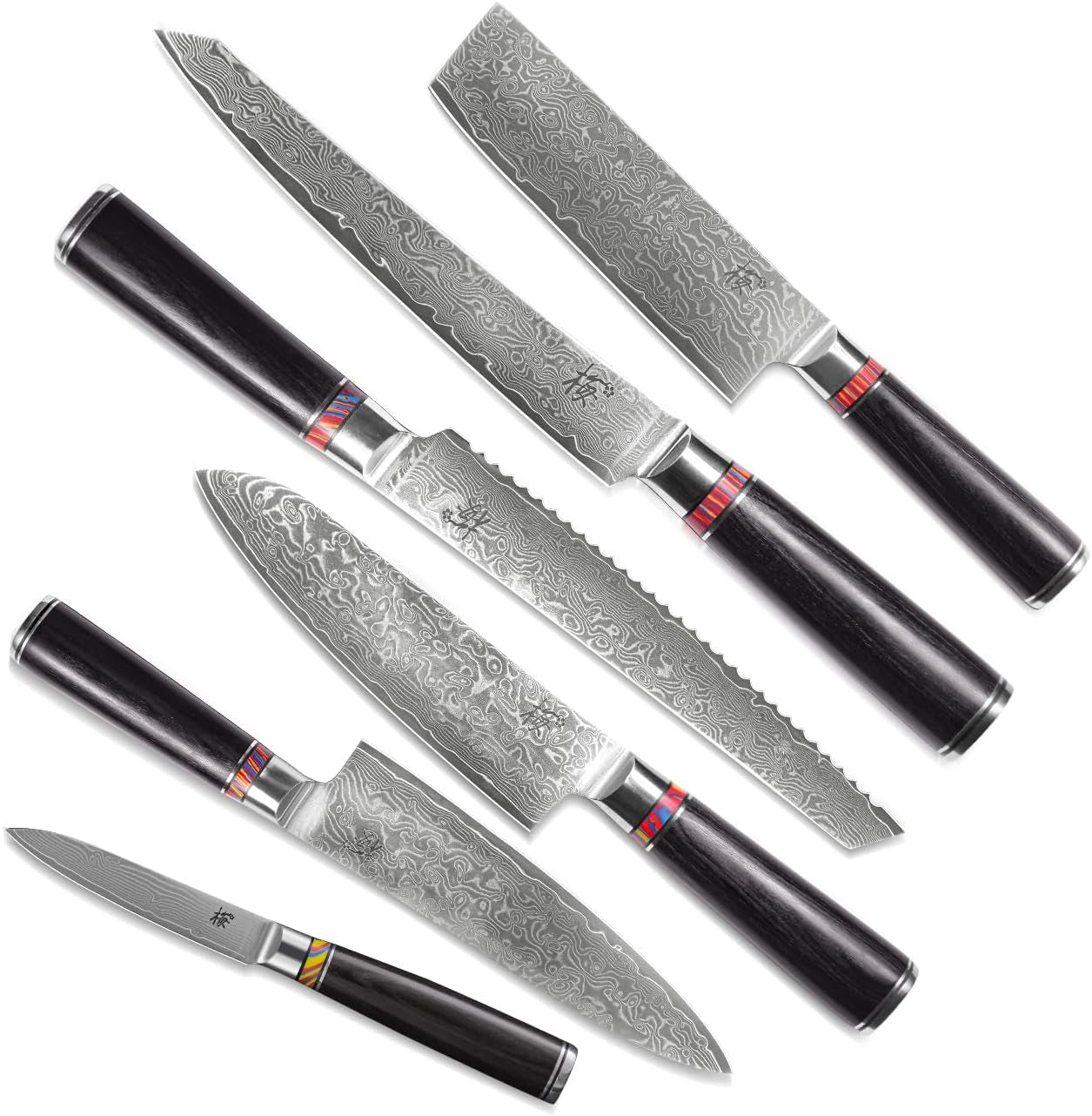 damascus-steel-kitchen-knife-set-6-pieces-chefs-santoku-bread-knife-paring-knife-more-ultra-sharp-for-very-fast-cutting-with-gift-box