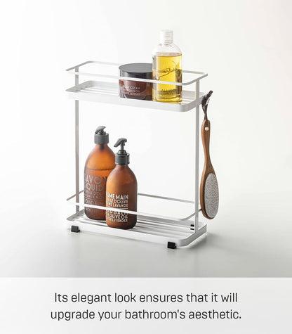 YAMAZAKI Home Tower Bath Rack - Bathroom Shower Storage Holder, Caddy Shelf Organizer - Small, 13" - Steel -2