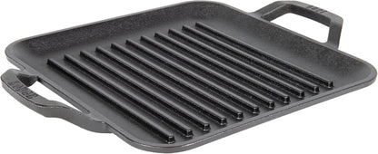 11" Cast Iron Square Grill Pan - Chef Collection - Pre-Seasoned Cast Iron Pan - Versatile Cooking - Indoor & Outdoor Use - Incredible Heat Retention1
