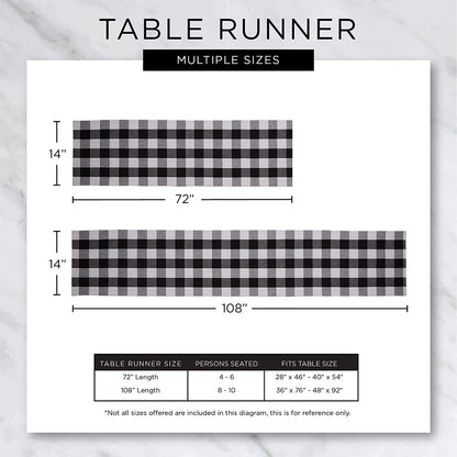 Give Thanks Plaid Fall Table Decor, Autumn & Thanksgiving Tabletop Linens, 14X72 Table Runner10