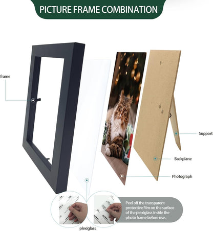 Set of 36 Picture Frame Bulk 4X6 Photo Picture Frames Gallery Wall Photo Frames Simple Black Picture Frames for Wall or Tabletop Display Photos, Paintings, Artwork3