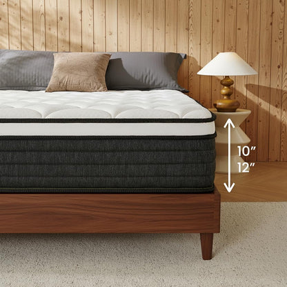 Full Size Mattress 10 Inch in a Box, Hybrid Mattresses Full Medium Firm Bed4