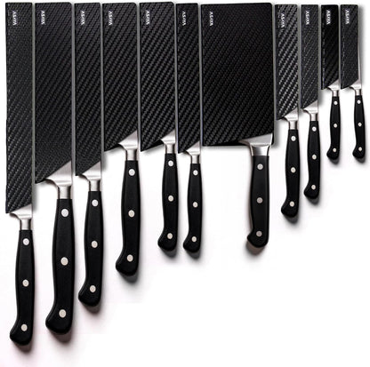 Professional Chef Knife Edge Guards – 11 Piece Knives Universal Covers - Extra Strength ABS Plastic and Food Safe Kitchen Knife Sheath Covers – Knives Not Included1