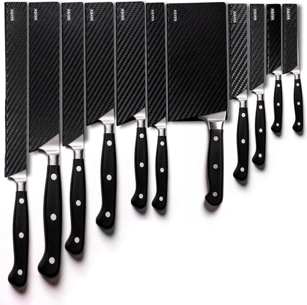 Professional Chef Knife Edge Guards – 11 Piece Knives Universal Covers - Extra Strength ABS Plastic and Food Safe Kitchen Knife Sheath Covers – Knives Not Included1