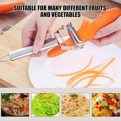 Multifunction Stainless Steel Julienne Peeler Vegetable Peeler Double Planing Grater Kitchen Accessories Cooking Tools7