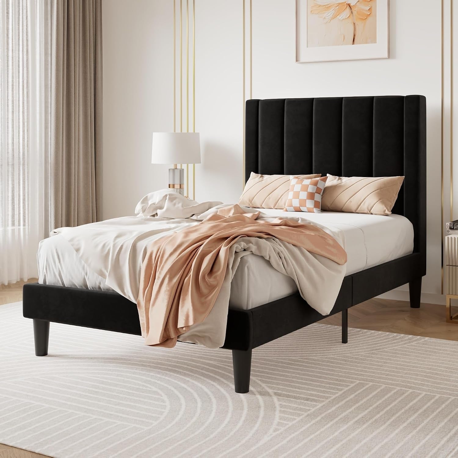twin-bed-frame-velvet-upholstered-platform-bed-frame-with-headboard-strong-wood-slats-support-mattress-foundation-no-box-spring-needed-black