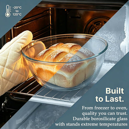 Large Glass Mixing Bowl with Lid for Sourdough Bread Making5