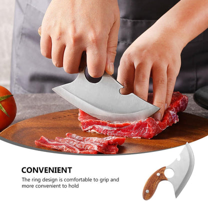Stainless Steel Meat Cleaver with Wooden Handle for Kitchen Cutting9