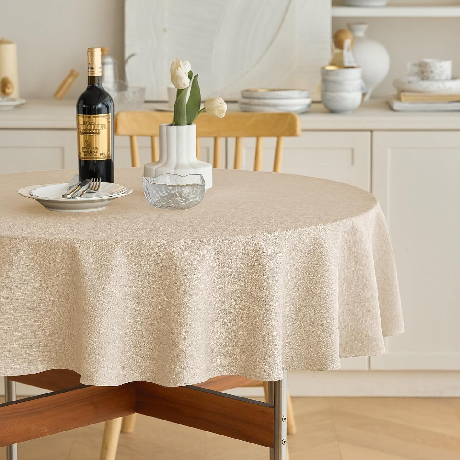 faux-linen-round-table-cloth-60-inch-waterproof-decorative-fabric-anti-scratch-texture-round-tablecloth-cover-for-dining-kitchen-outdoor-table-60-inch-round-2-4-seats-beige