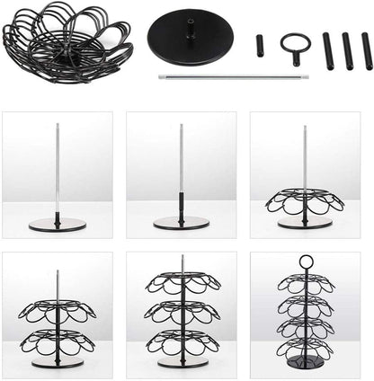 Coffee Pod Carousel Holder,Compatible with K-Cups Organizer Compatible with 36 Cup Pods,Spins 360-Degrees6