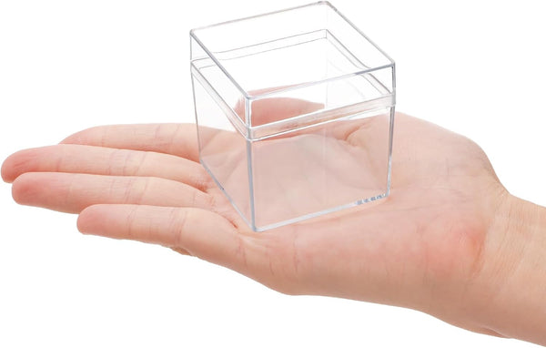 36 Pack Acrylic Boxes with Lid, Clear Square Cubes Treat Gift Boxes Candy Storage Container for Candy, Little Trinkets, Jewelry, Party Favor, 2''X2''X2''/5X5X5Cm4