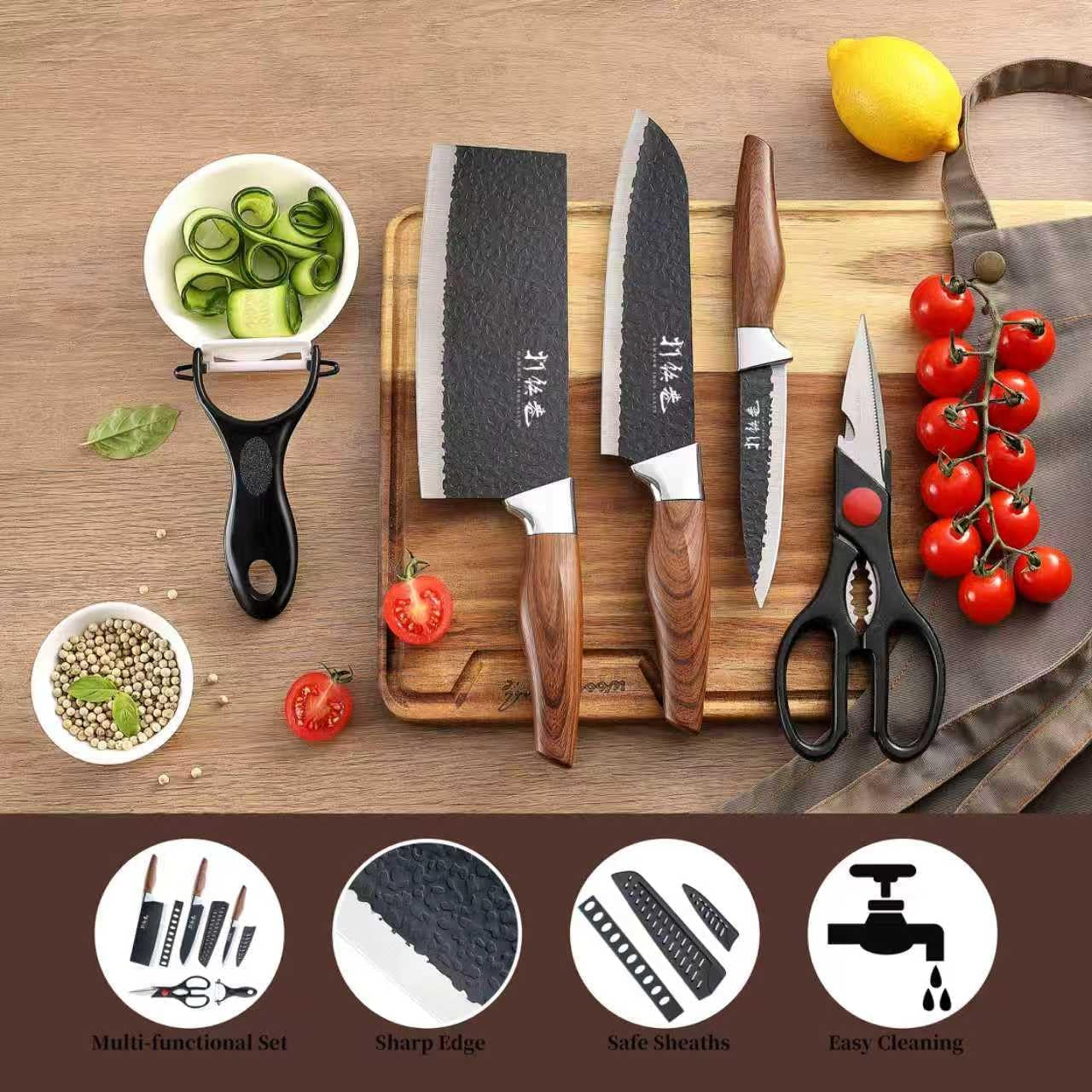 5-pcs-kitchen-chef-knife-set-include-7-inch-cleaver-7-inch-santoku-4-5-inch-utility-knife-kitchen-scissors-and-peeler