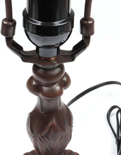 B10718 Antique Brown Table Lamp Base with E26 Light Socket, 4" Wx14.5 H3