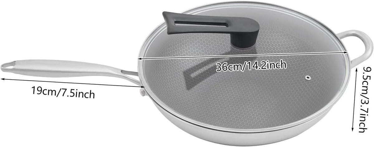stainless-steel-honeycomb-wok-non-stick-cooking-frying-pan-with-lid-stir-fry-pan-for-gas-stoves-concave-induction-ceramic-electric-stoves-14-2-3-7in