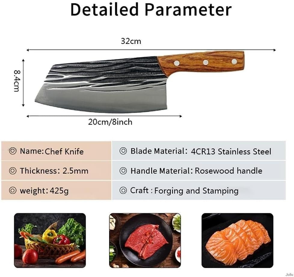 meat-cleaver-8-inch-kitchen-knife-wood-handle-handmade-forged-stainless-steel-butcher-knives-cleaver-slicing-knife