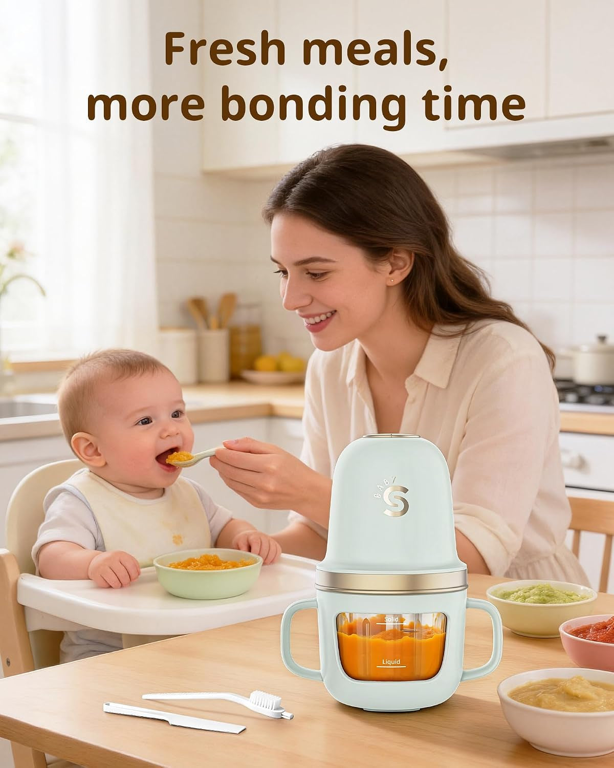 baby-baby-food-maker-10oz-glass-puree-blende-with-cup-sleeve-green-mini-food-processor-316l-stainless-steel-blades-2-speed-control-bpa-free-baby-food-grinder-for-fruit-vegetable-meat