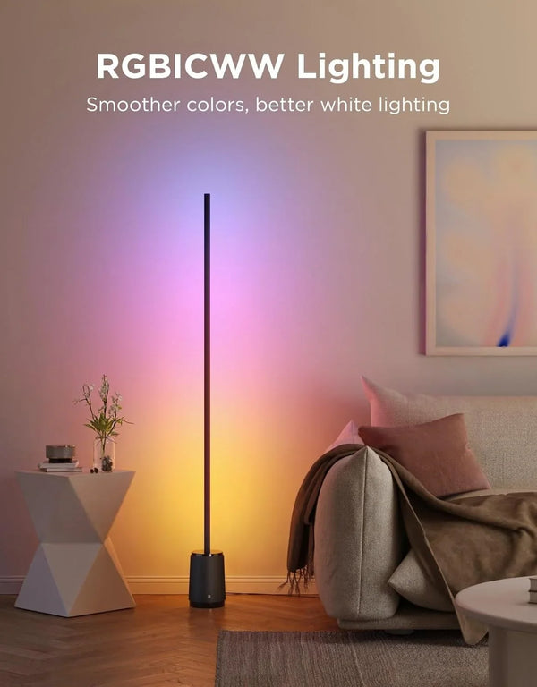 Govee Floor Lamp 3 Lite, Smart RGBIC LED Corner Lamp for Living Room | Compatible with Alexa, Smartthings, Matter, 1400Lm Dimmable Color Changing Tall Standing Light with Music Sync for Bedroom2