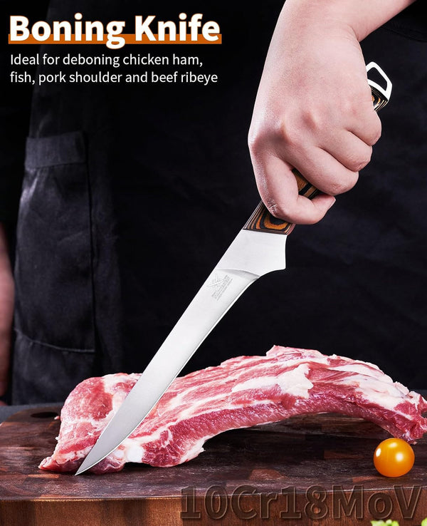 Professional Boning Knife and Fillet Knife Set 2 with Gift Box3