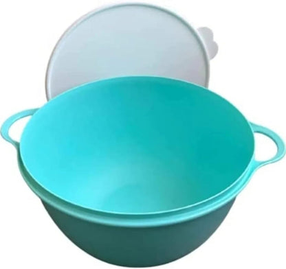 Thatsa Mega Bowl Mixing Bowl 42 Cups 10L Aruba Teal with White Lid2