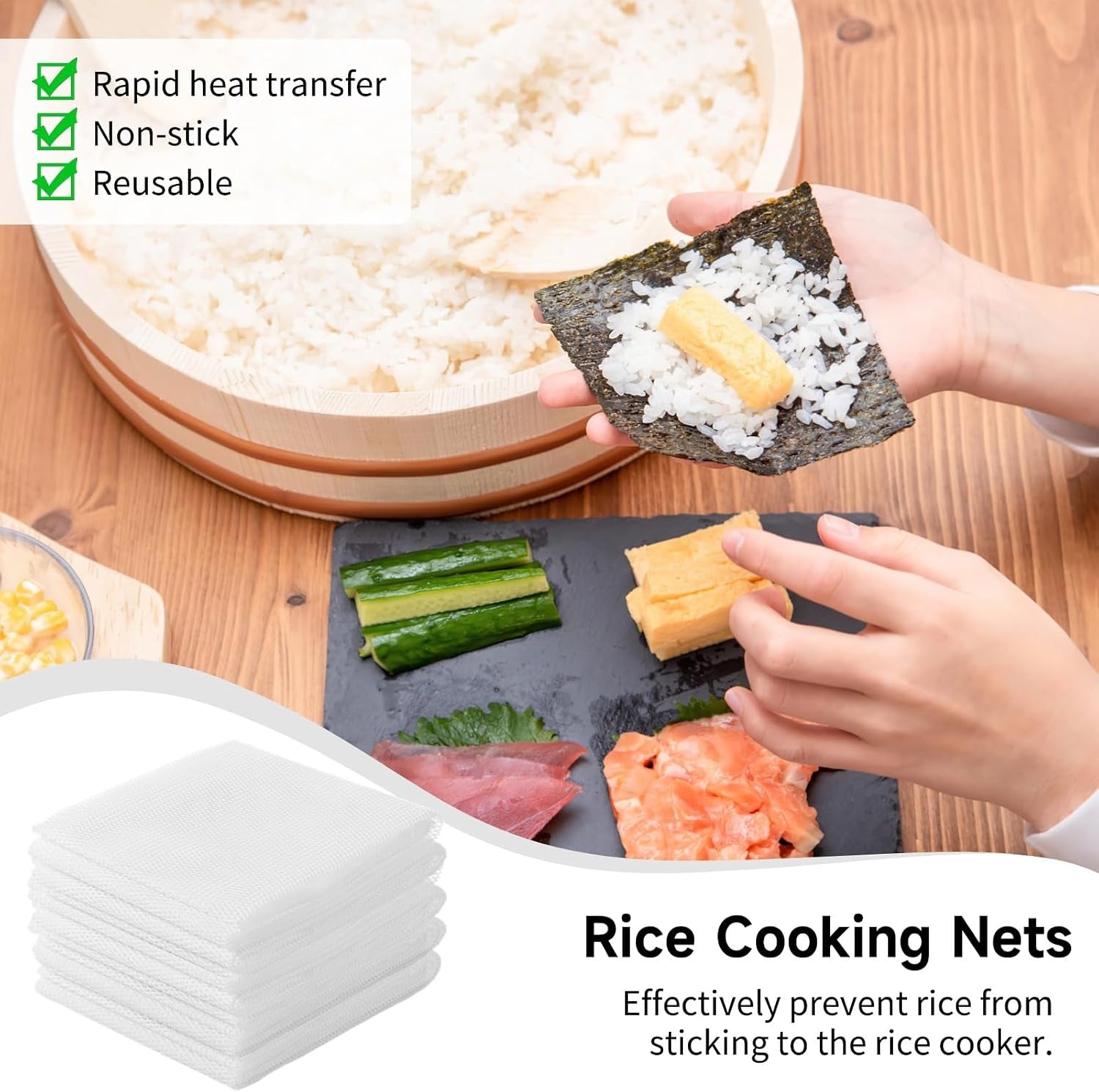 6-pcs-rice-net-43-3-39-4-sushi-rice-cooking-net-non-stick-fine-mesh-rice-cooker-napkins-tetoron-rice-nets-cooking-steam-cloths-for-homes-restaurants-camping
