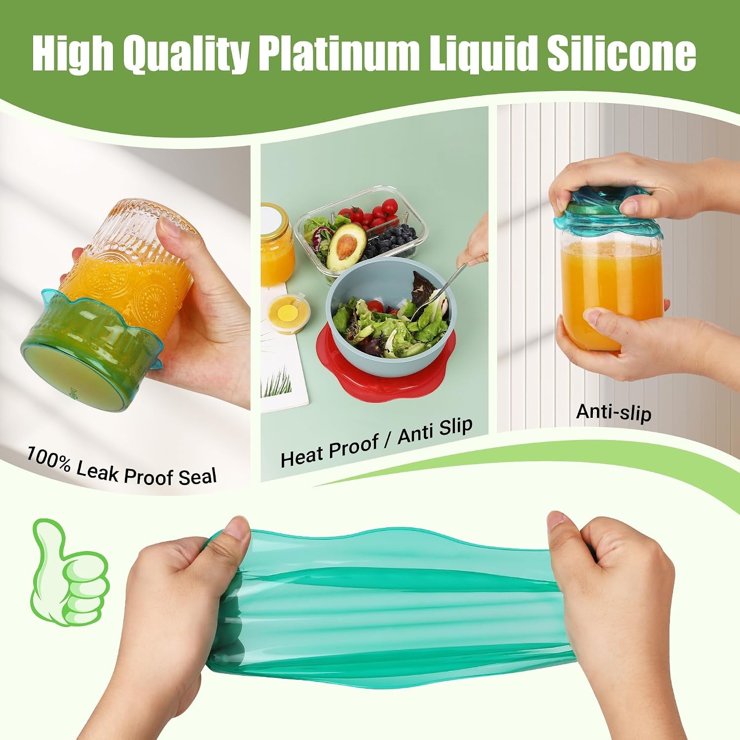 silicone-stretch-lids-for-food-storage-in-fridge-reusable-elastic-bowl-covers-for-cup-cans-jars-round-rectangle-container-food-grade-silicone-microwave-food-cover-heat-resistant-6pcs