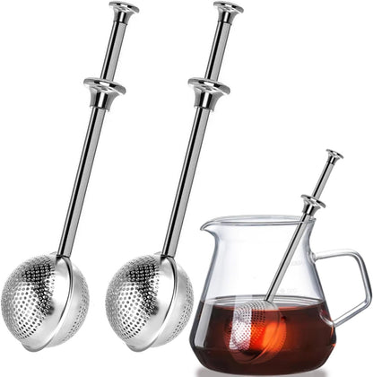 2Pack Tea Ball, Tea Infuser for Loose Leaf Tea, Tea Strainers for Loose Tea, Stainless Steel Tea Strainer, Loose Leaf Tea Steeper, Easy Clean, Tea Fine Mesh Strainer Reusable1