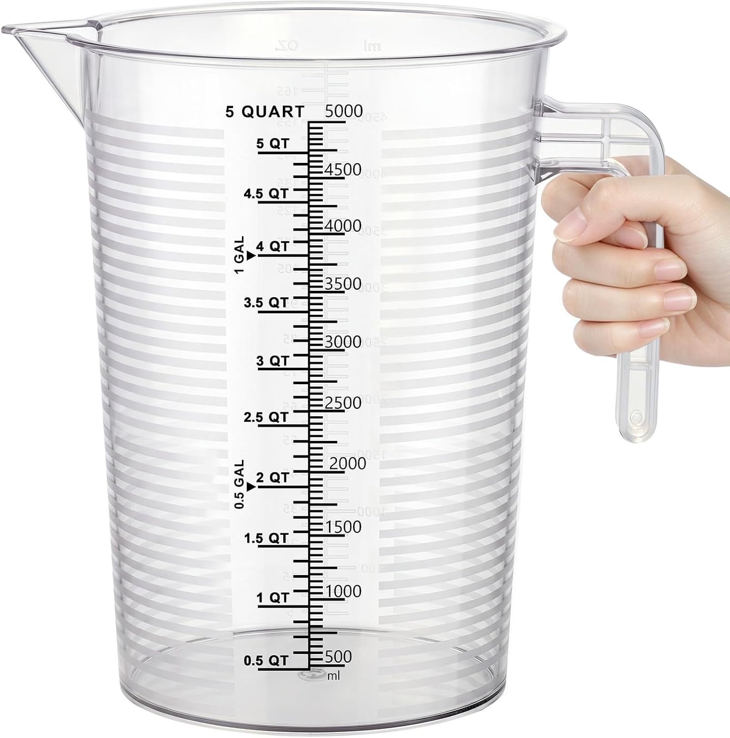 5000-ml-measuring-cup-with-easy-read-guide-stripes-1-gallon-plastic-pitcher-heavy-duty-food-grade-pp-large-measuring-container-for-oil-chemicals-and-kitchen-unbreakable